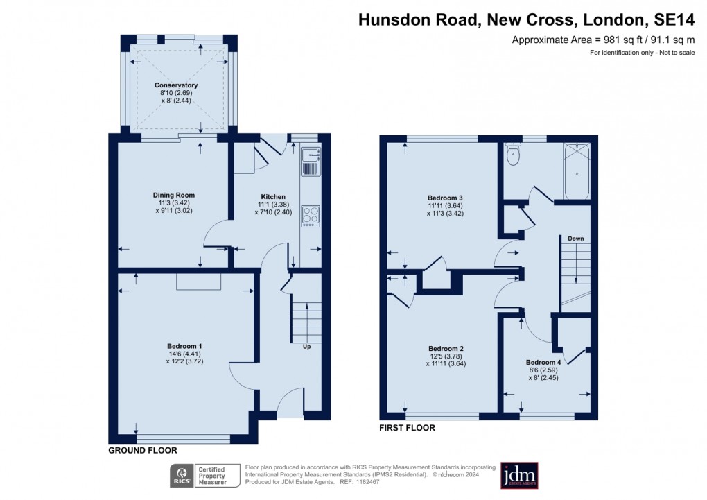 Floorplan for New Cross, London