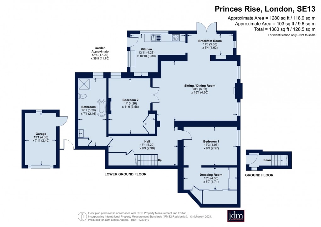 Floorplan for Princes Rise, London