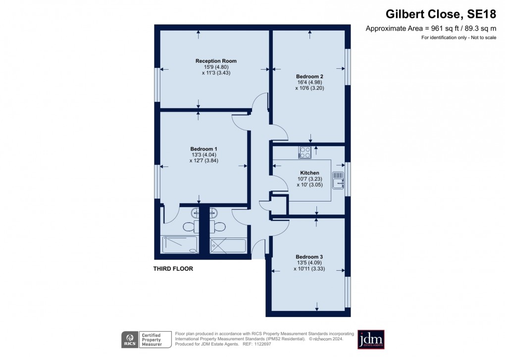 Floorplan for Royal Herbert Pavilions, Blackheath, London