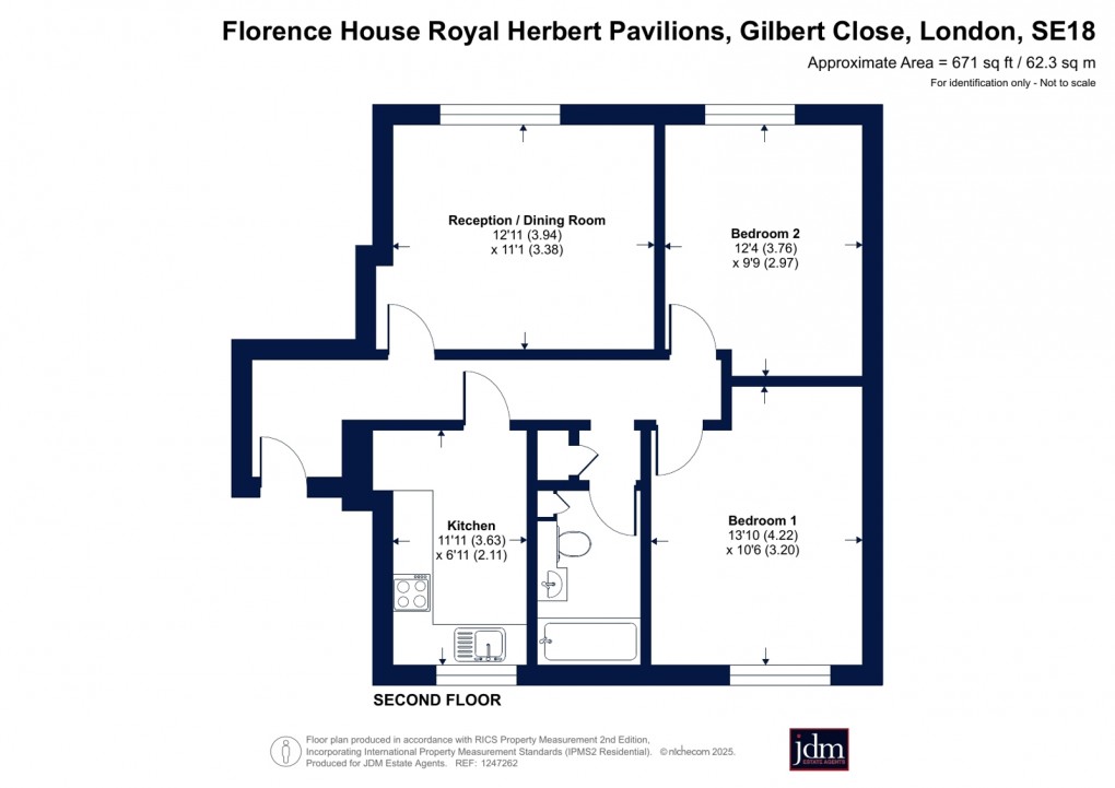 Floorplan for Gilbert Close, London