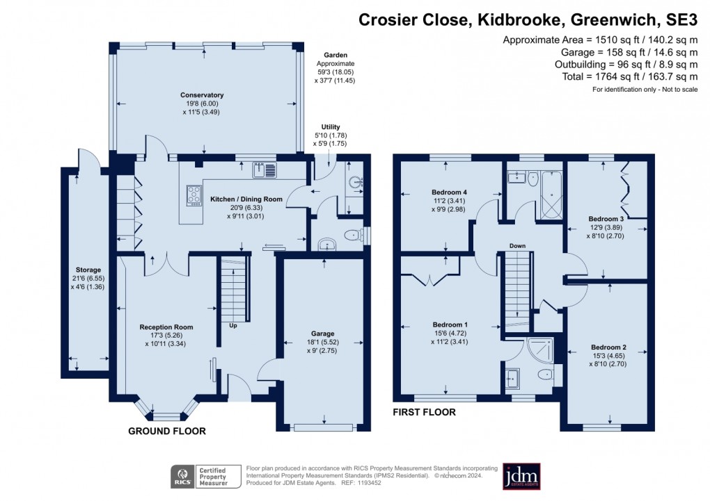 Floorplan for Kidbrooke, Blackheath, Greenwich