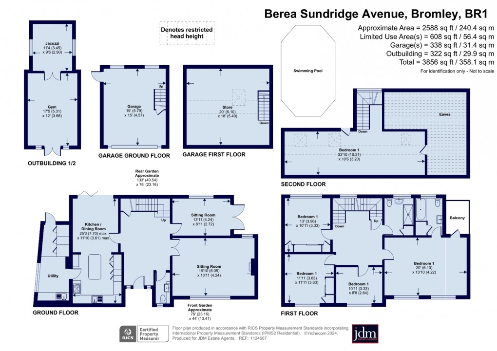 Floorplan for Sundridge Avenue, Bromley, Kent