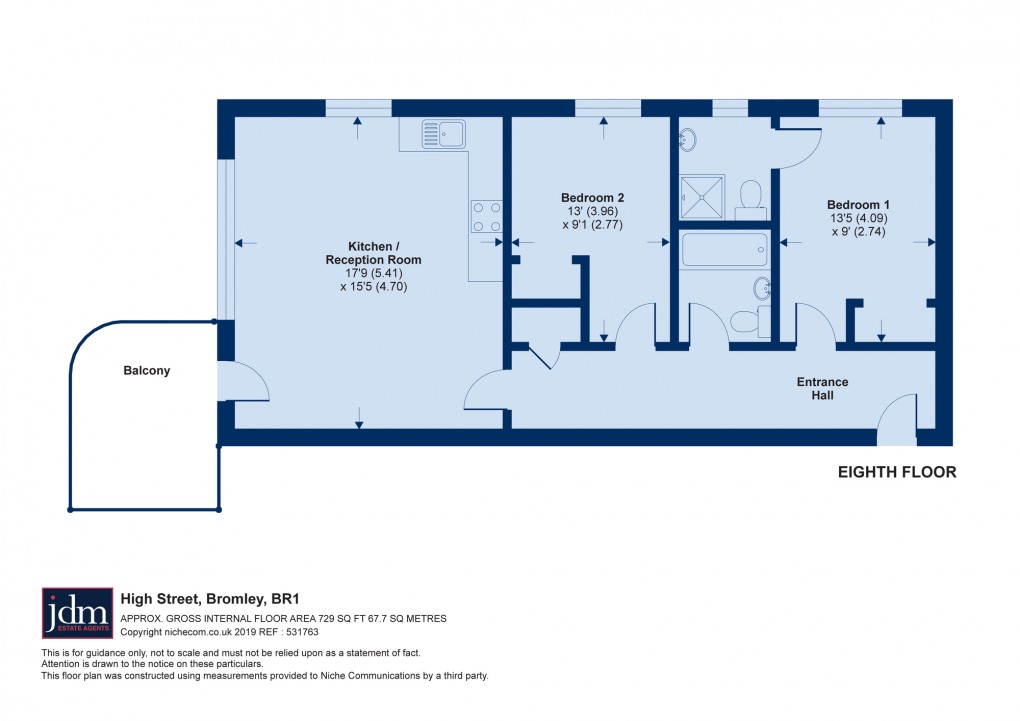 Floorplan for High Street, Bromley