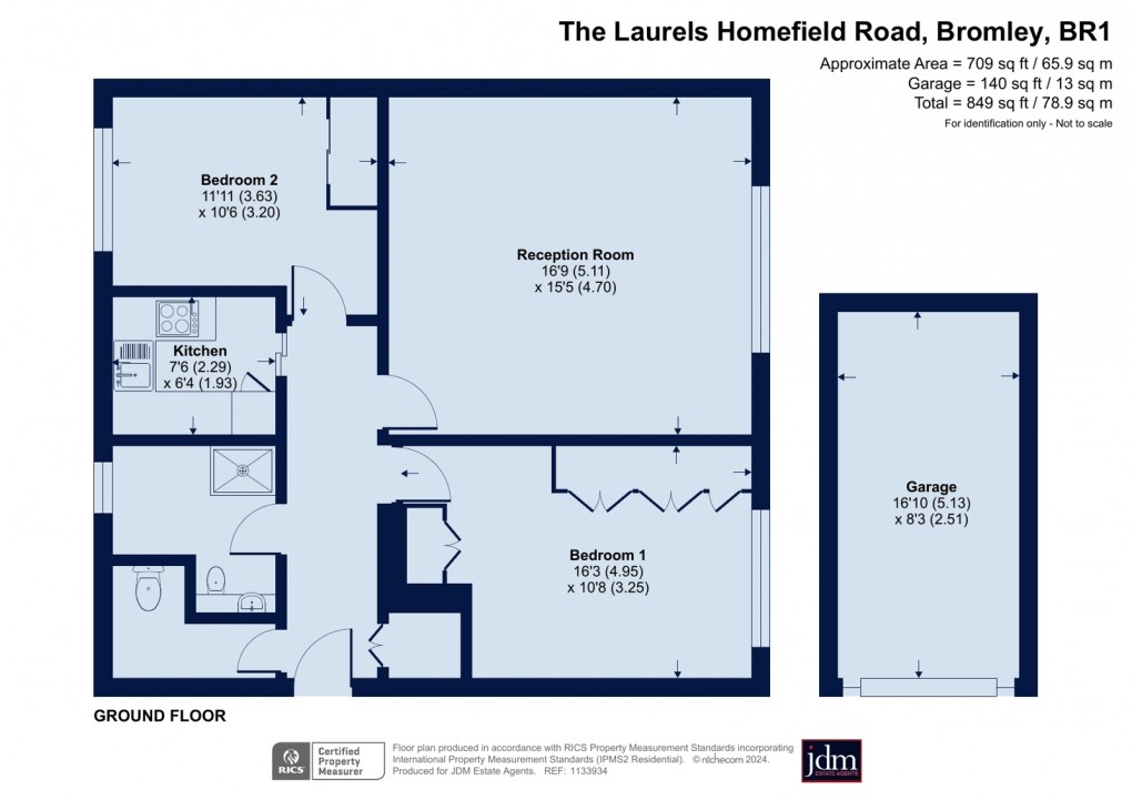 Floorplan for Homefield Road, Bromley