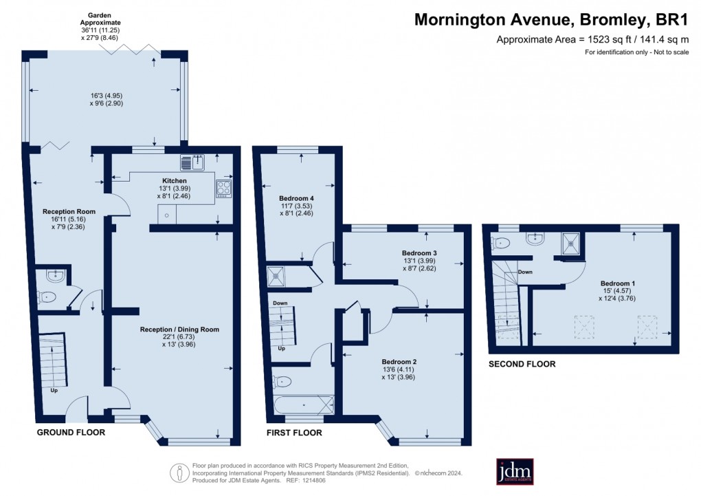 Floorplan for Mornington Avenue, Bromley, Kent