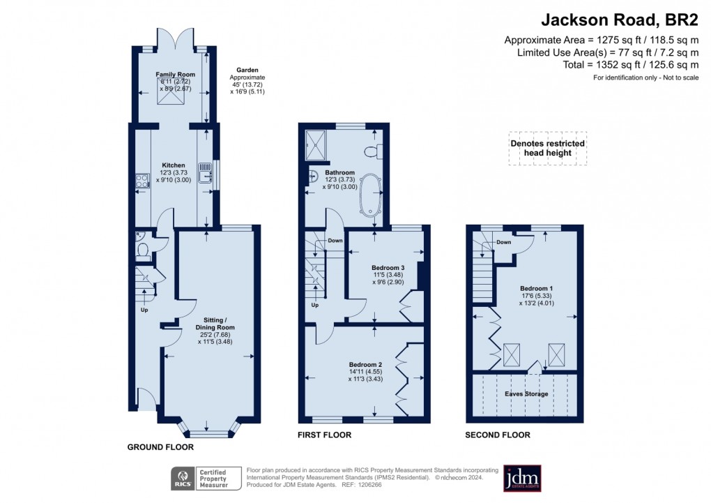 Floorplan for Jackson Road, Bromley, Kent