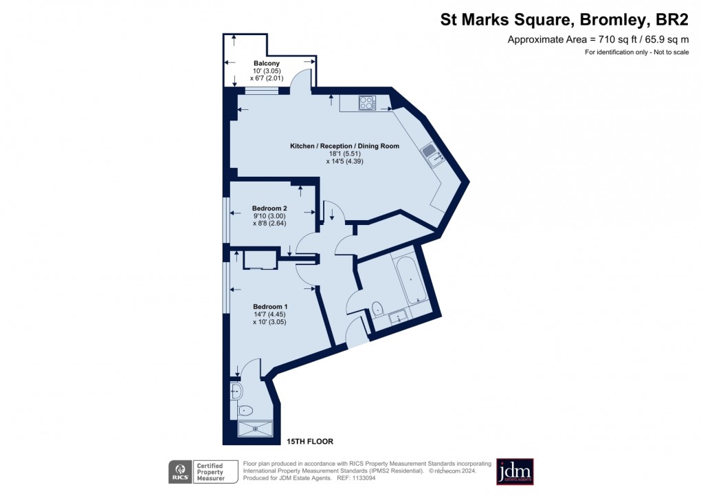 Floorplan for St Marks Square, Bromley, Kent