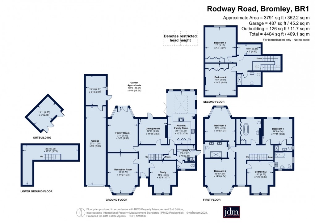 Floorplan for Rodway Road, Bromley, Kent