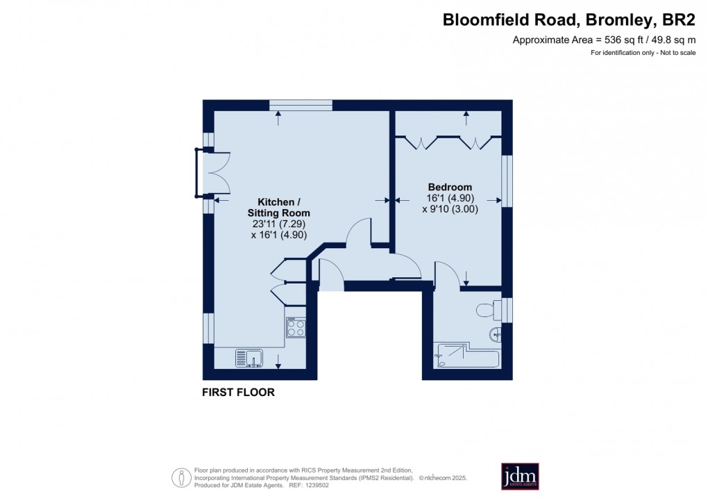 Floorplan for Bloomfield Road, Bromley