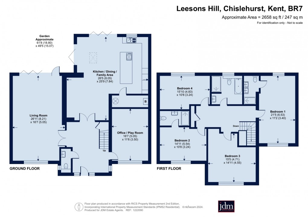 Floorplan for Chislehurst, Kent