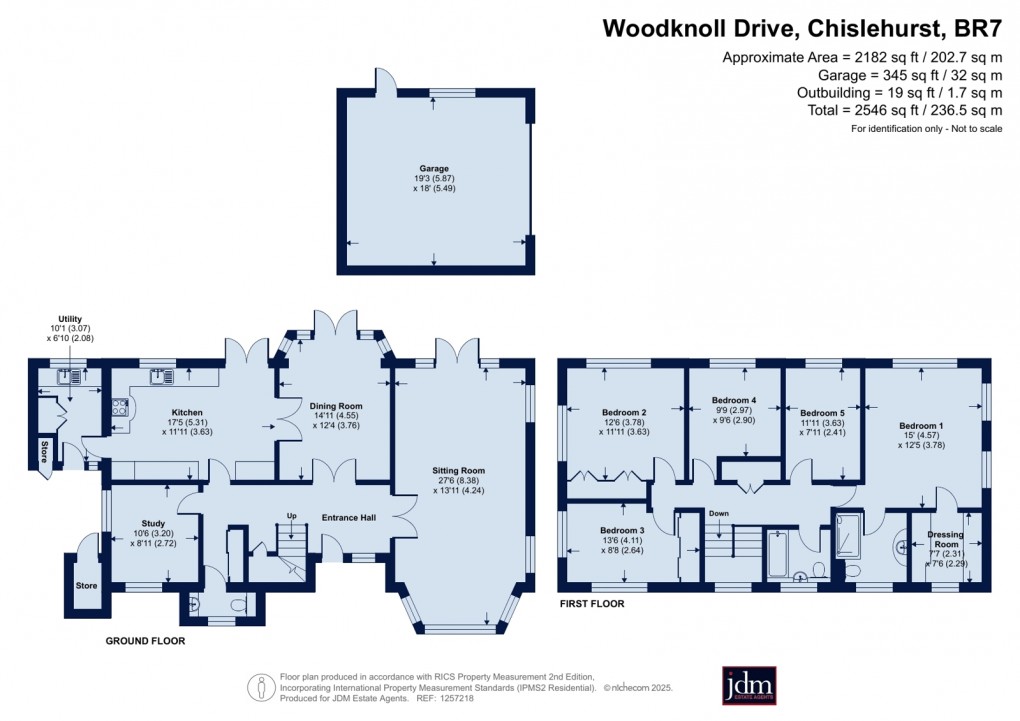 Floorplan for Chislehurst, Kent