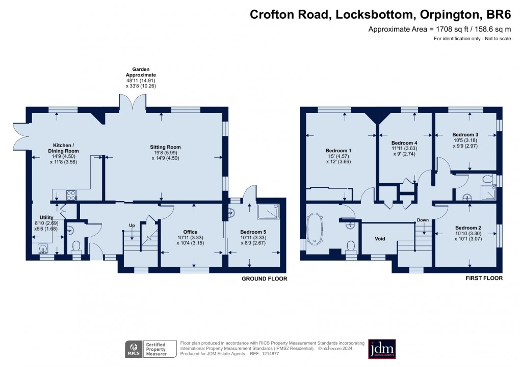 Floorplan for Locksbottom, Orpington, Kent