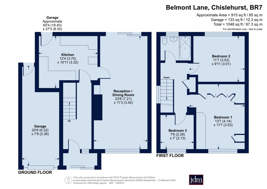 Floorplan for Chislehurst, Kent