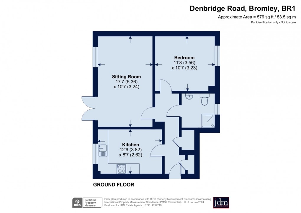 Floorplan for Bickley, Kent