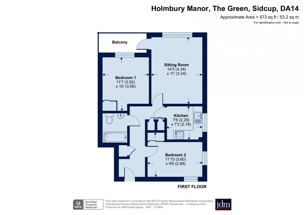 Floorplan for The Green, Sidcup, Kent