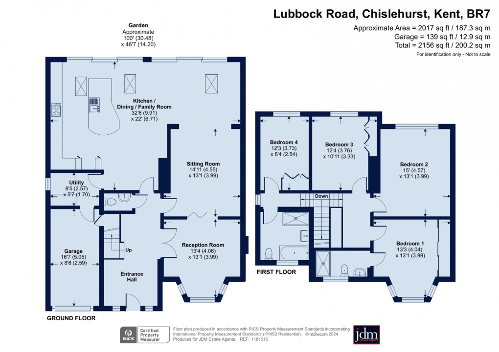 Floorplan for Chislehurst, Kent