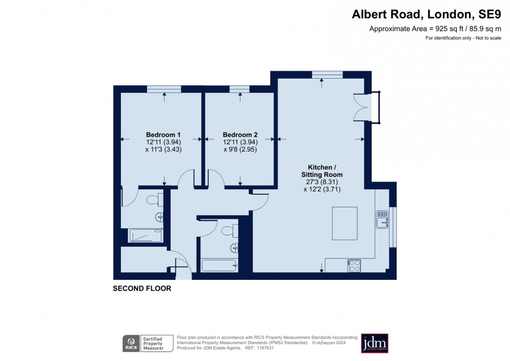 Floorplan for Mottingham, London