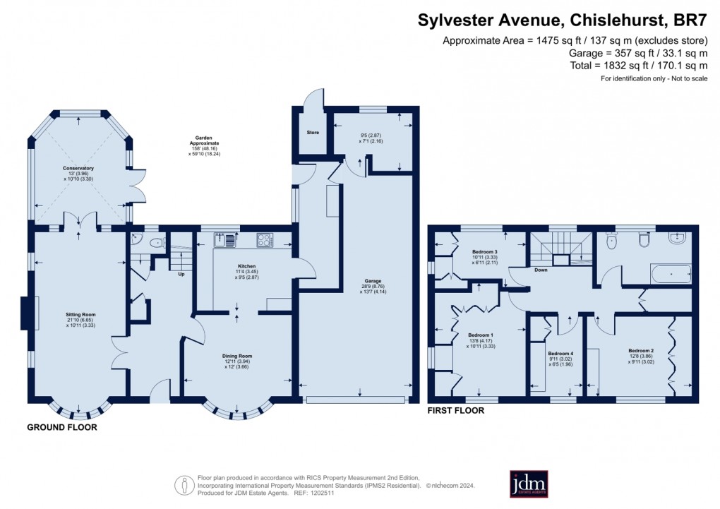 Floorplan for Chislehurst, Kent