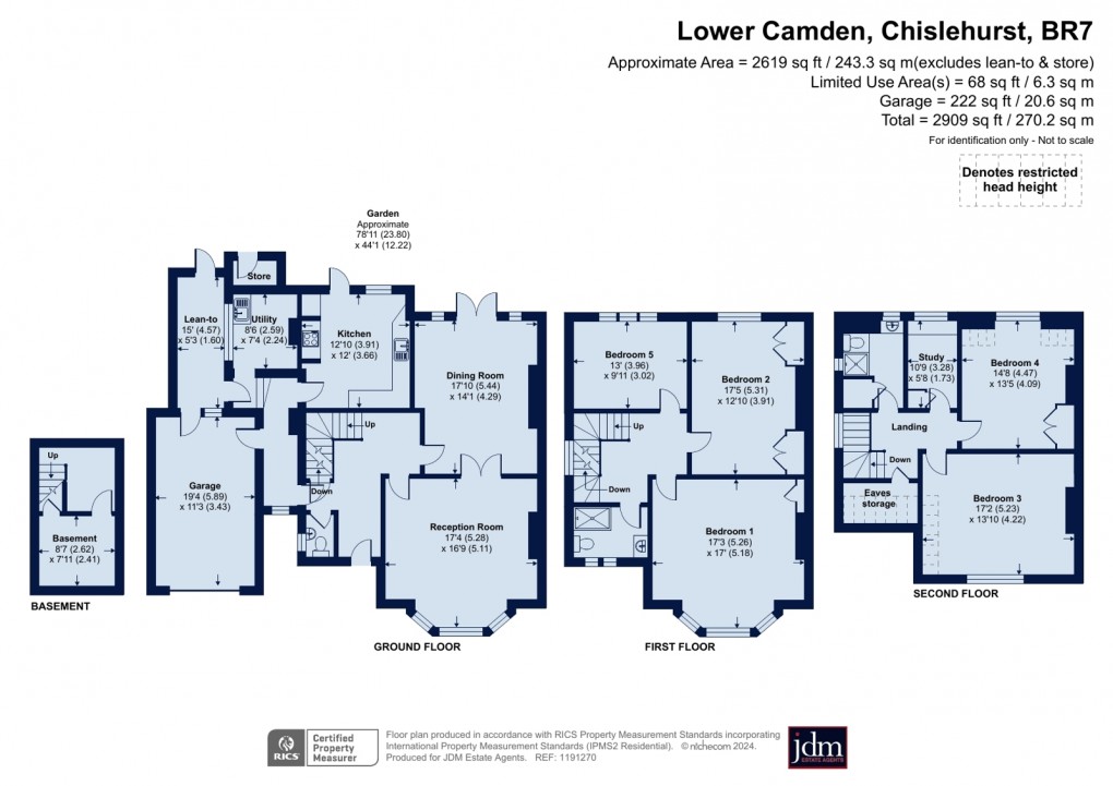 Floorplan for Chislehurst, Kent