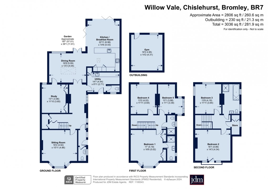 Floorplan for Chislehurst, Kent