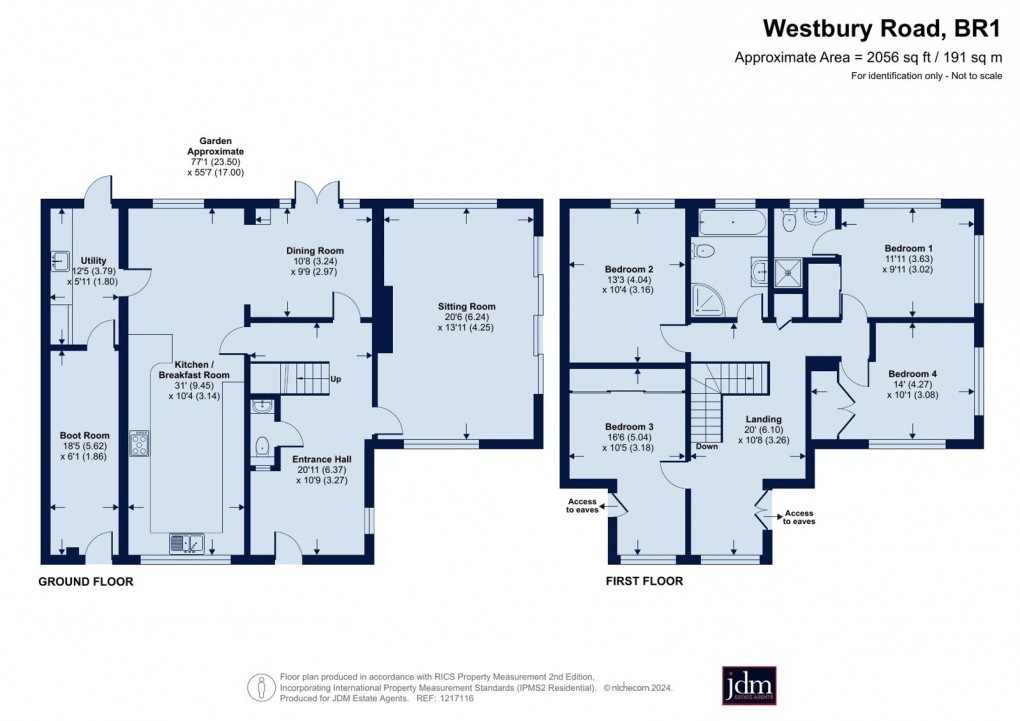 Floorplan for Bickley, Kent