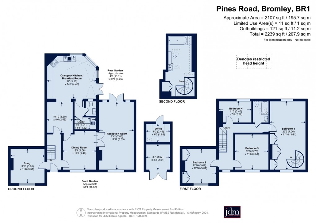 Floorplan for Bickley, Kent