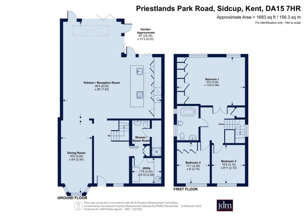 Floorplan for Sidcup, Kent