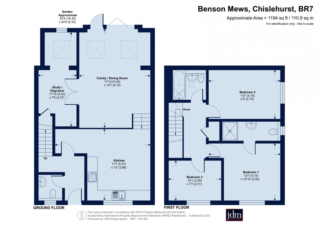 Floorplan for Chislehurst, Kent