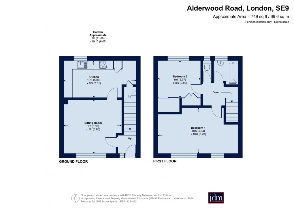 Floorplan for Alderwood Road, Eltham, London