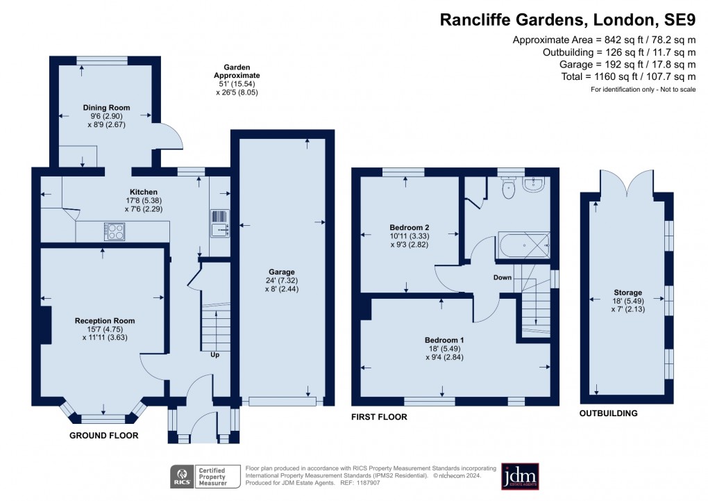 Floorplan for Rancliffe Gardens, Eltham, London