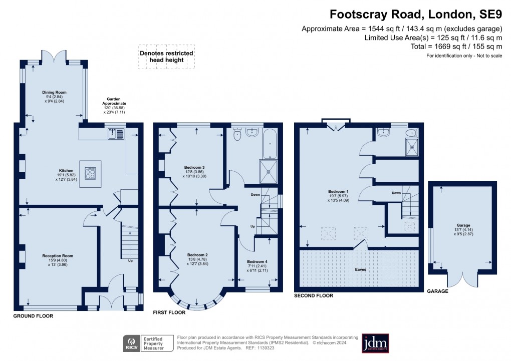 Floorplan for Footscray Road, New Eltham, London