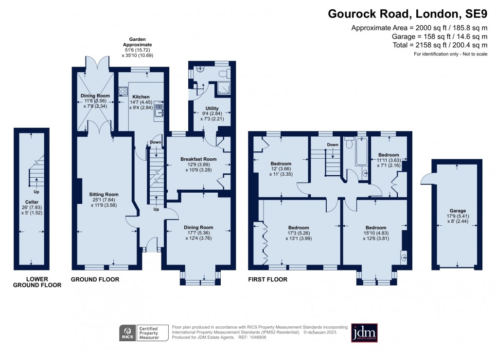 Floorplan for Gourock Road, Eltham, London