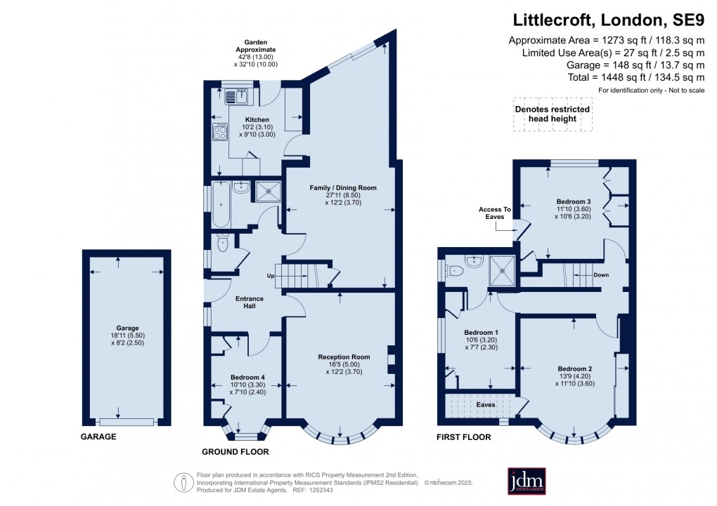 Floorplan for Littlecroft, Eltham, London