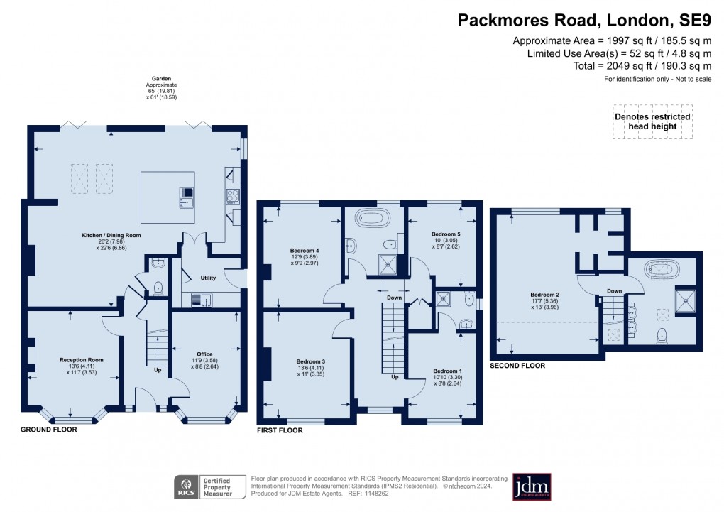 Floorplan for Packmores Road, Eltham, London