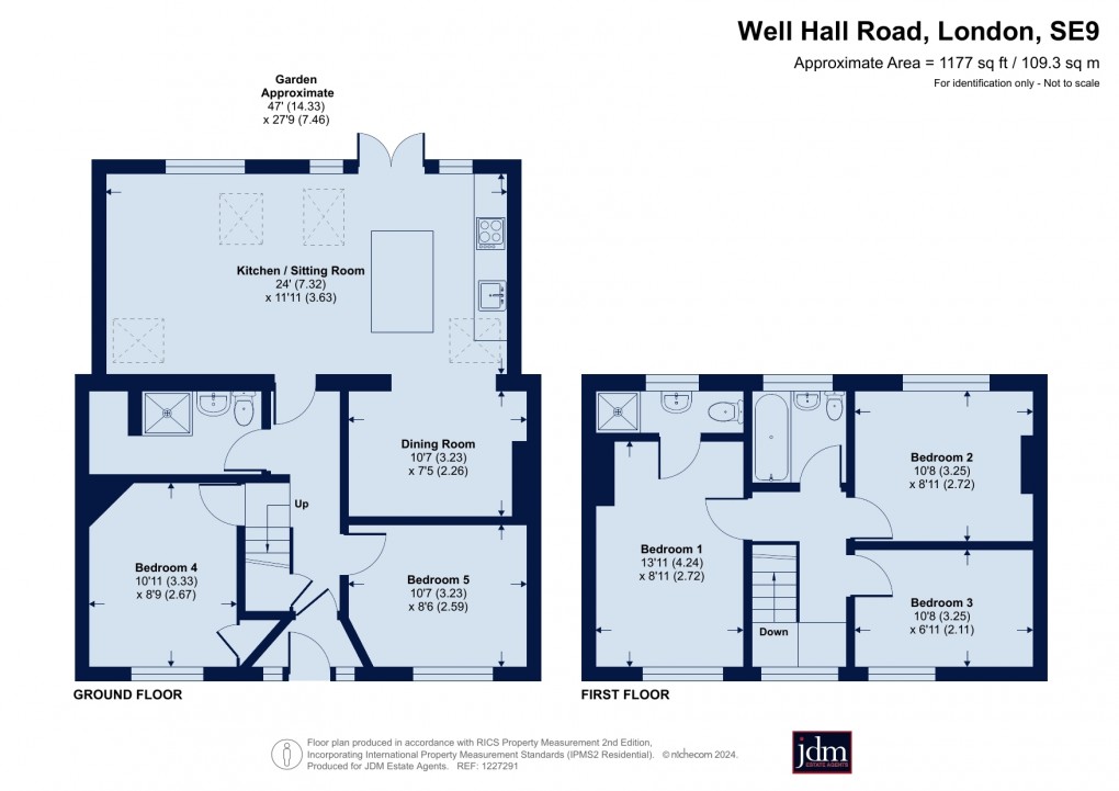 Floorplan for Well Hall Road, Eltham, London