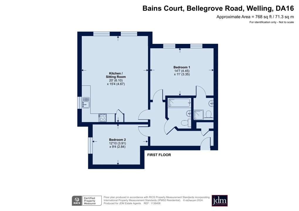 Floorplan for Bellegrove Road, Welling, Kent