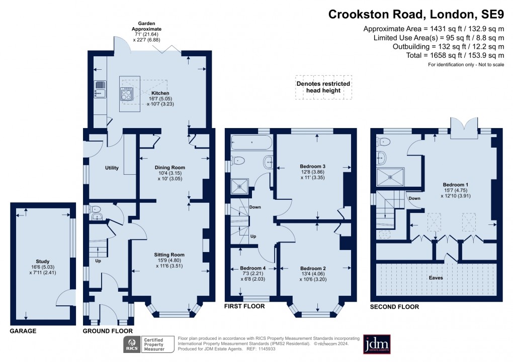 Floorplan for Crookston Road, Eltham, London