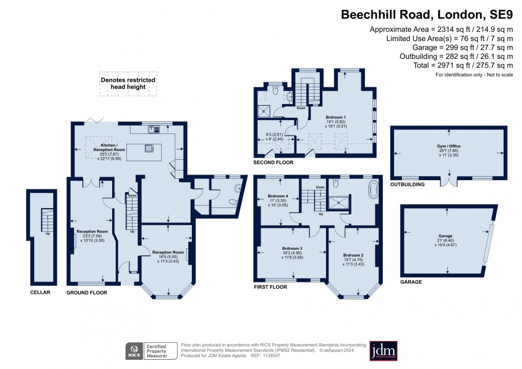 Floorplan for Beechhill Road, Eltham, London