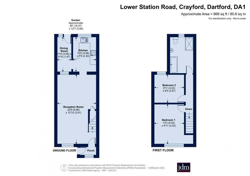 Floorplan for Crayford, Dartford