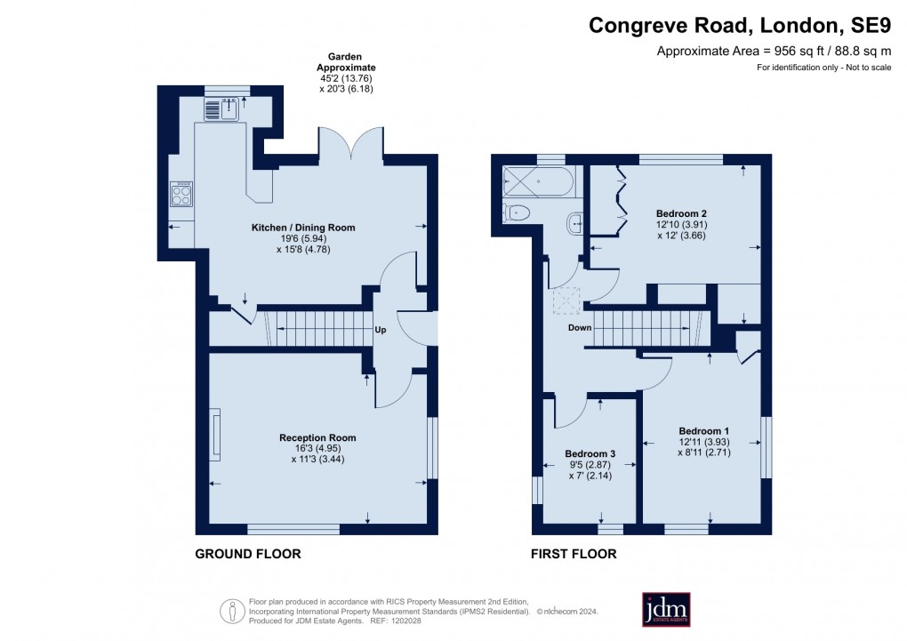 Floorplan for Congreve Road, Eltham, London