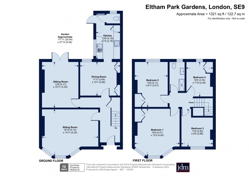 Floorplan for Eltham Park Gardens, Eltham, London