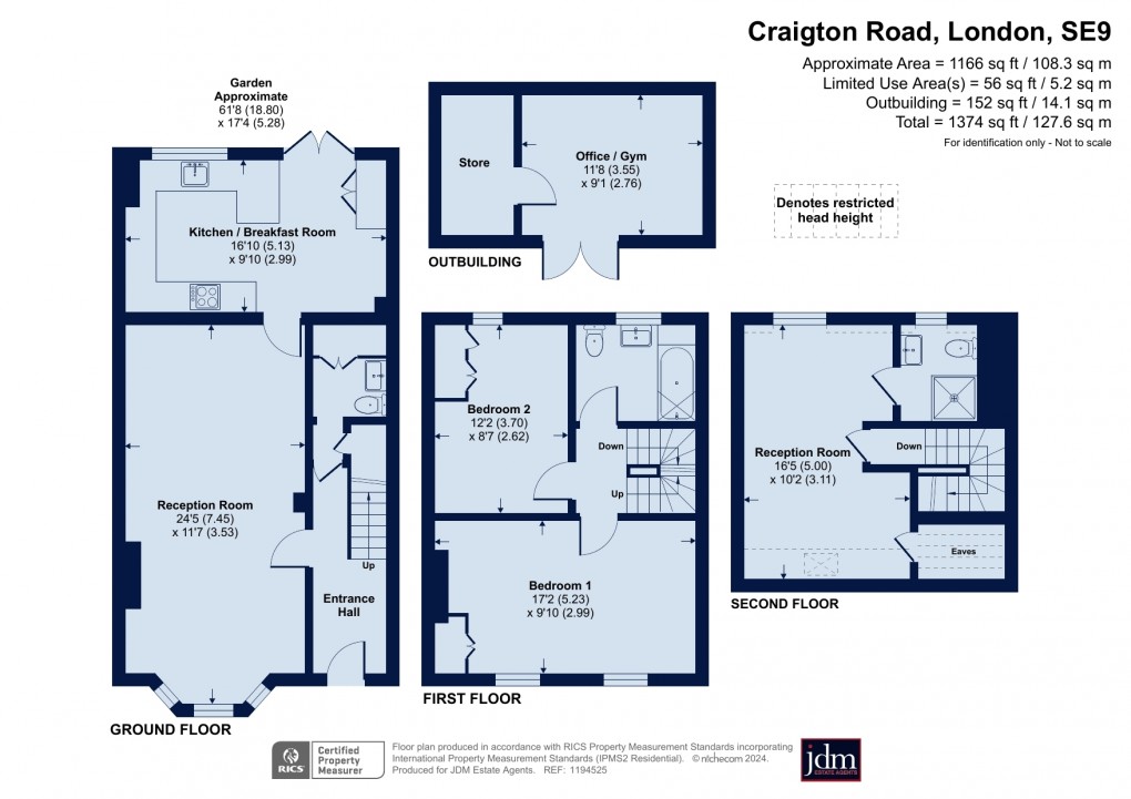 Floorplan for Craigton Road, Eltham, London