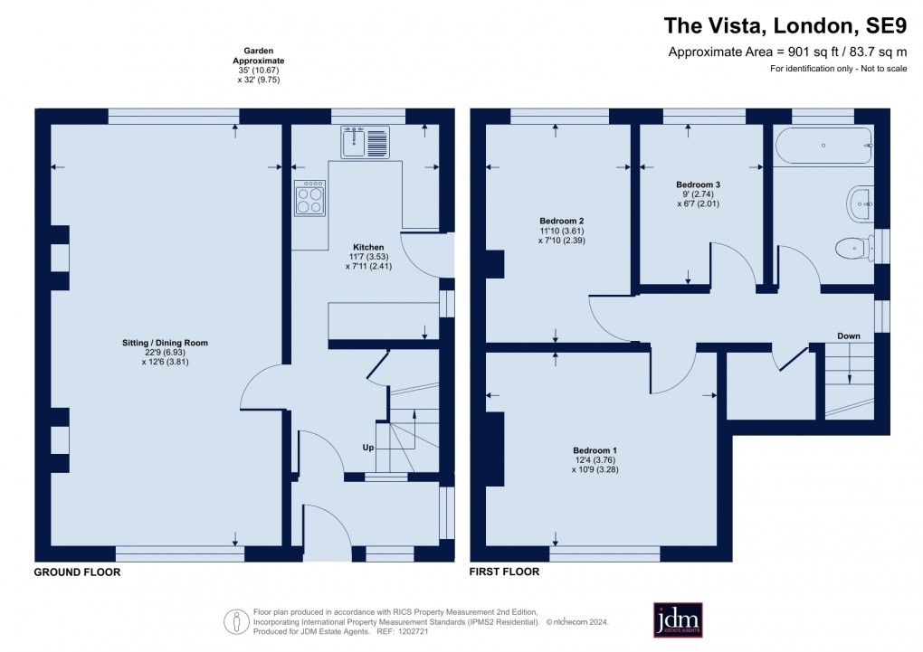 Floorplan for The Vista, Eltham, London