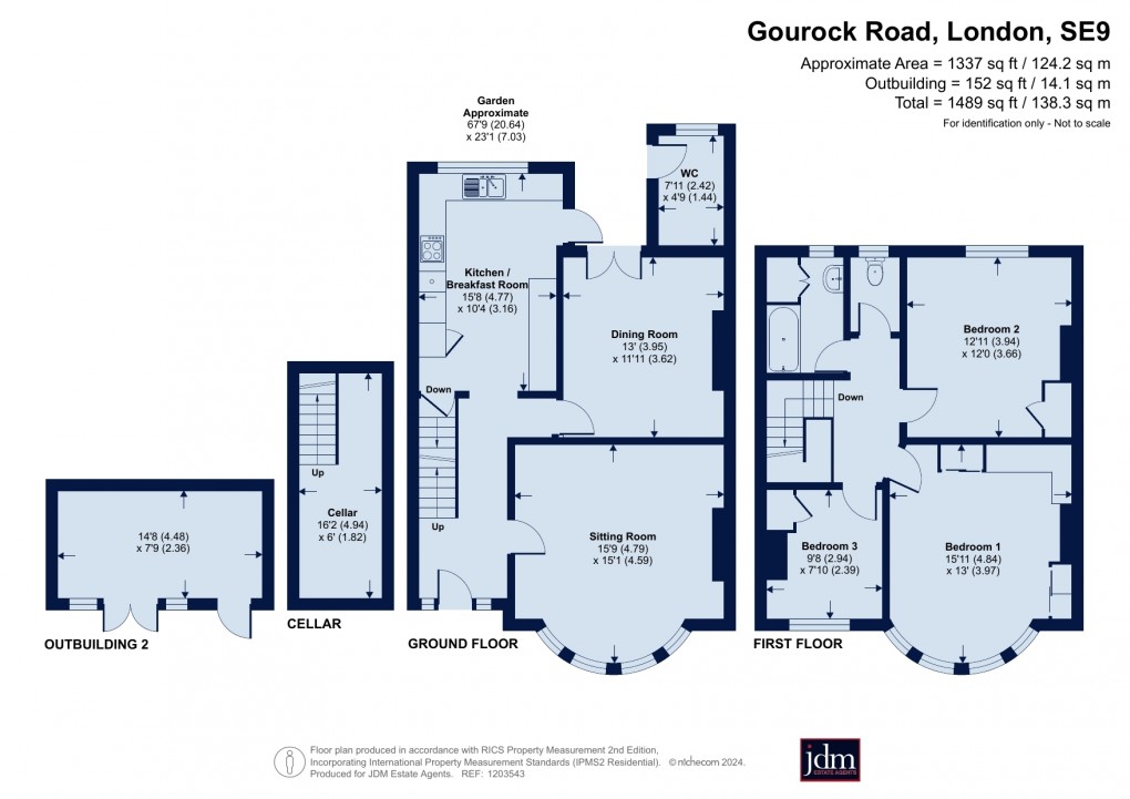 Floorplan for Gourock Road, Eltham, London