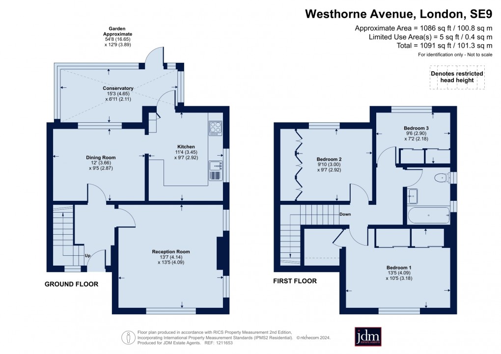 Floorplan for Westhorne Avenue, Eltham, London