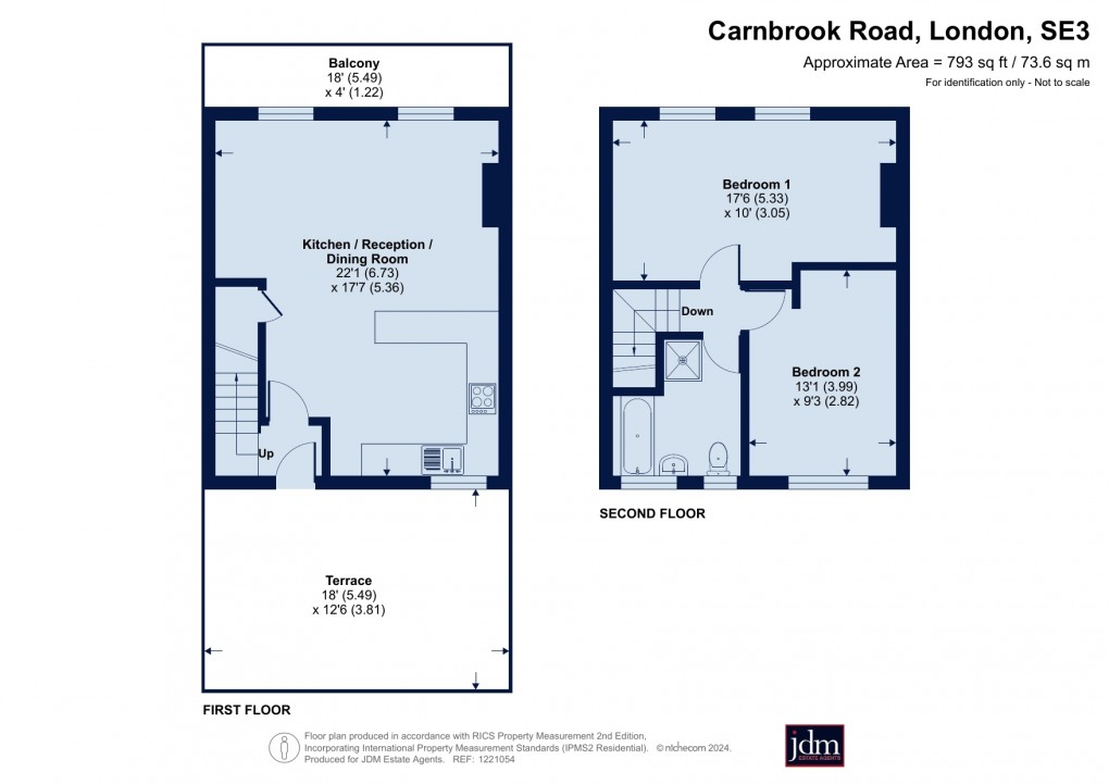 Floorplan for Carnbrook Road, Kidbrooke, London