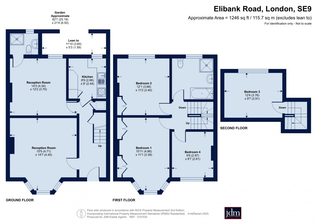 Floorplan for Elibank Road, Eltham, London