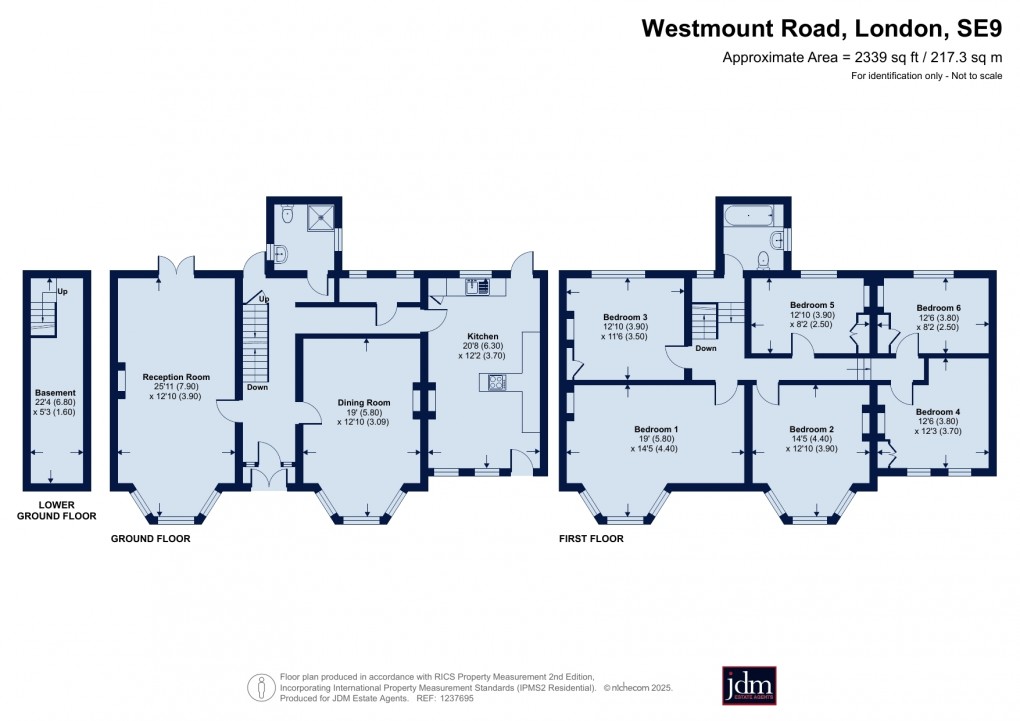 Floorplan for Westmount Road, Eltham, London