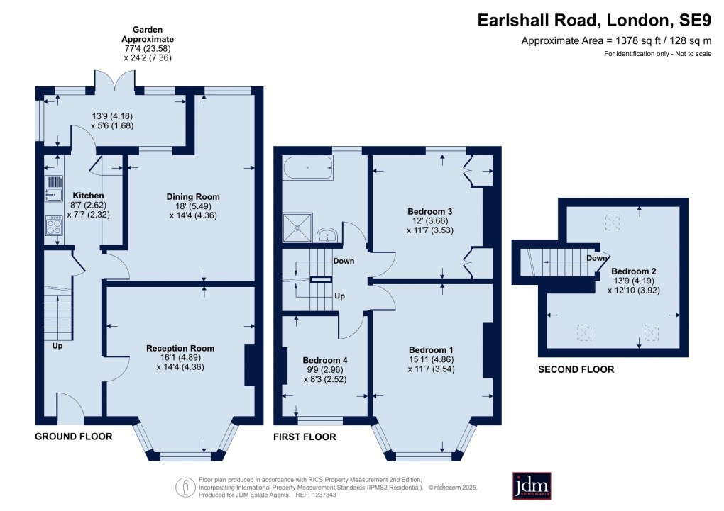 Floorplan for Earlshall Road, Eltham, London