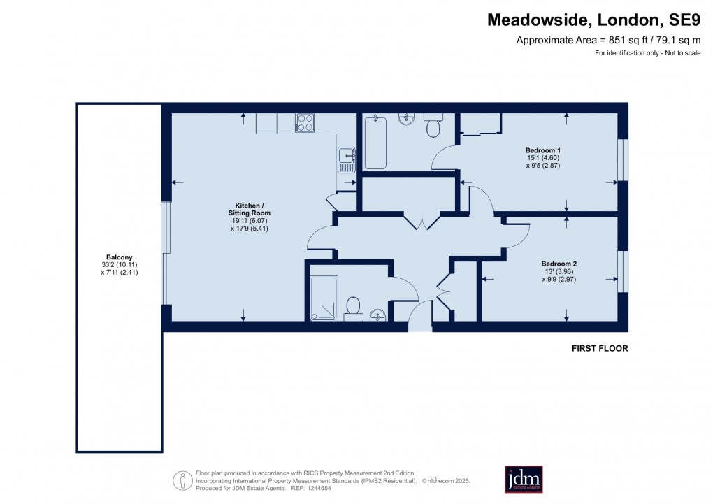 Floorplan for 35, Meadowside, Eltham, Greenwich